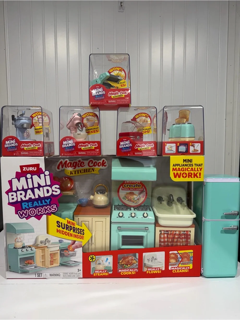 Zuru Mini Brands Kitchen Magic Cook Really Works Miniature Bundle With 6 More
